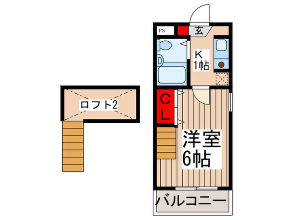 シティーパレス上尾６の物件間取画像